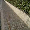 Gepflasterten Straße in Granit