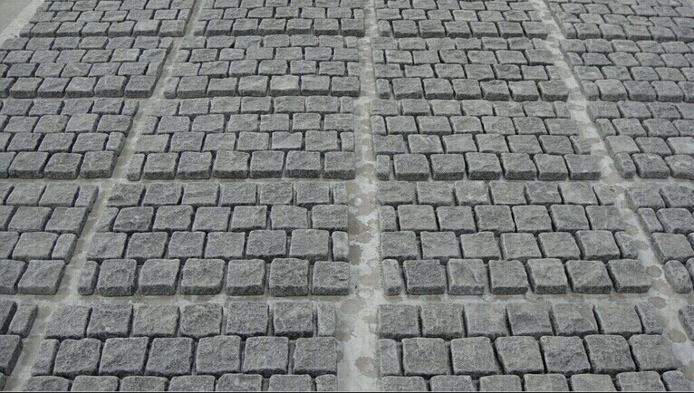 Pose en diagonale du pavé granit