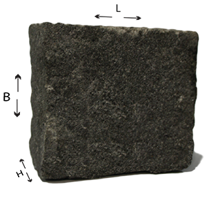 Dallage Granit Noir - Mesures